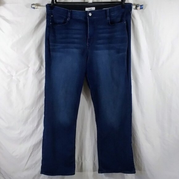 Angels Women's Dark Blue 360 Sculpt Mini Boot High Rise Y2K Jeans Plus Size 22W - Picture 1 of 9